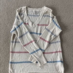 AE Striped V-Neck Sweater